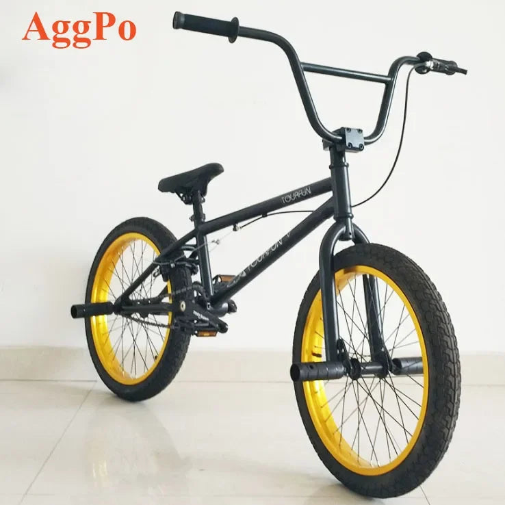 Unisex BMX Freestyle Bike Single Speed 20 Inch Wheels Hi-Ten Steel Frame Street/Dirt Bicycle Hand Brake Red Purple White Black