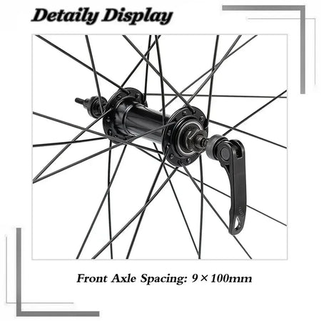 BUCKLOS 700C Road Bike Wheelset – V Brake Quick Release Wheels