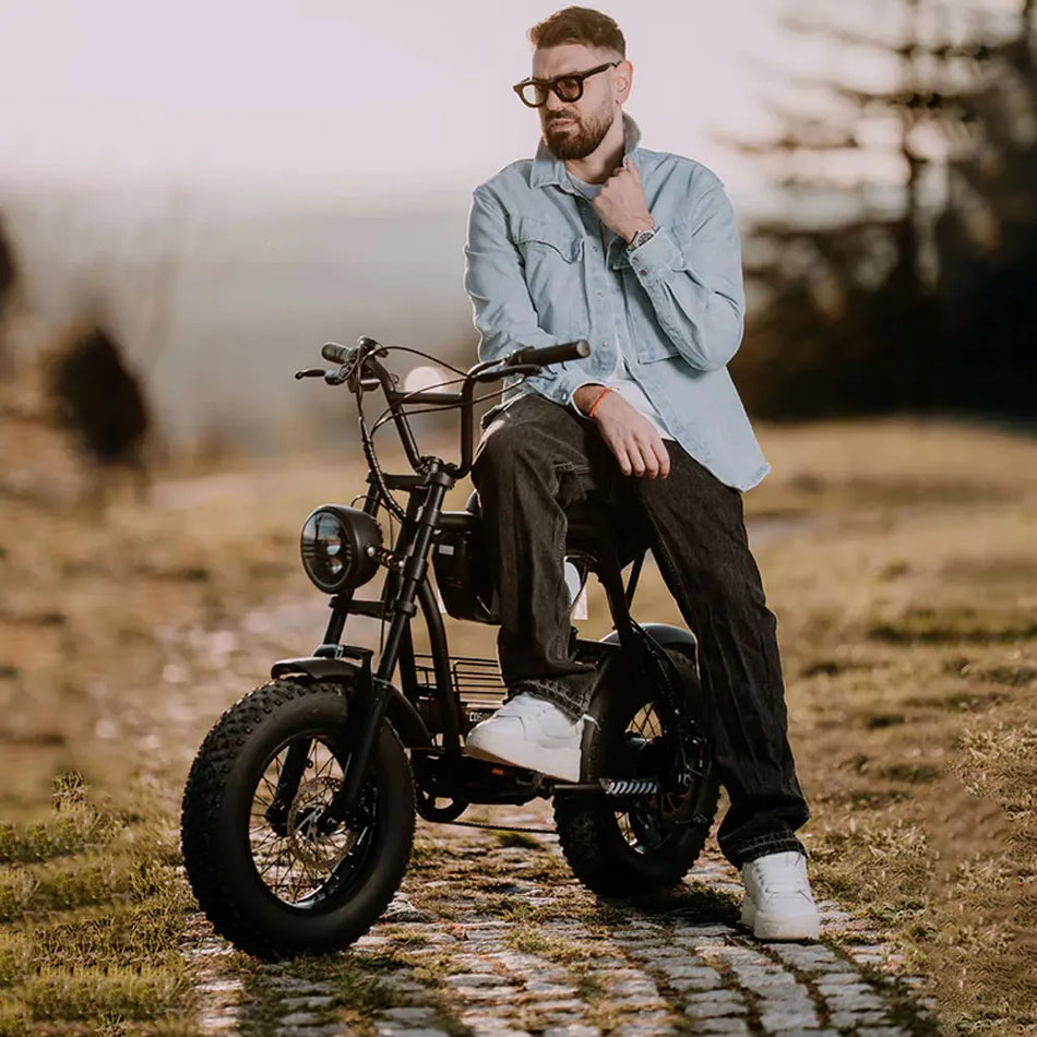 COSWHEEL Y16 750W Fat Tire Electric Bike – 28 MPH, 52-Mile Range