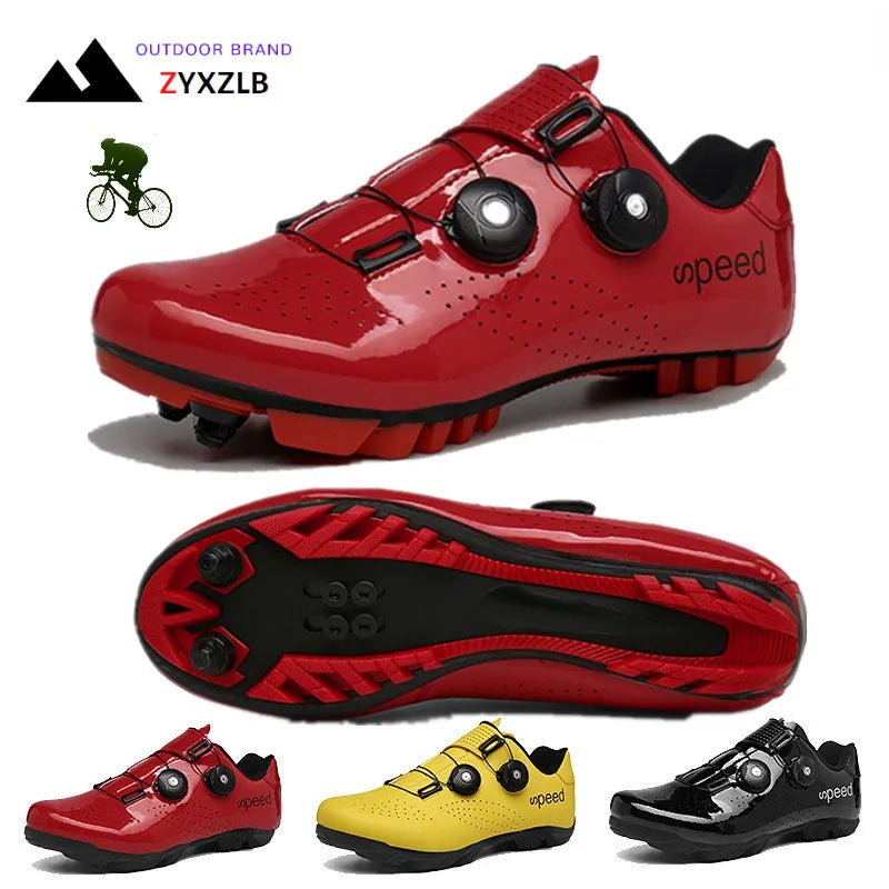 ZYXZLB Top Men Women Cycling Sneaker Mtb Shoes with Cleats  Sports Speed Bike Shoes Women Mountain Bike Racing SPD Road Cycling