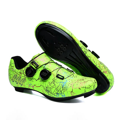 Women Cycling Shoes Road Self-Locking Bicycle Sports Shoes Men MTB Shoes SPD Flat-Bottomed Road Racing Cycling Sports Shoes