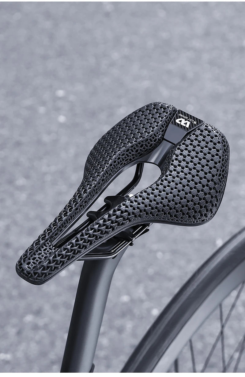 WEST BIKING 3D Printed Bicycle Saddle MTB, road bike racing, triathlon, and enduro cycling.