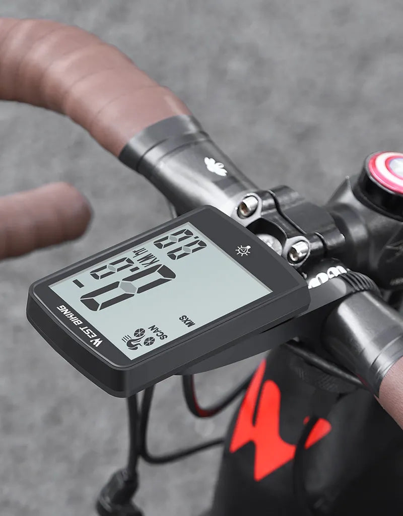 Large Display Bike Computer WEST BIKING Wireless Cycling Computer 3.4 Inch Super Large Screen – Velozzo