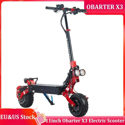 OBARTER-X3 11-inch Fat Tire 48V21Ah Battery 1200*2 Powerful Dual Motor Off-road Electric Scooter Top Speed55km/h  Adult Electric Scooter