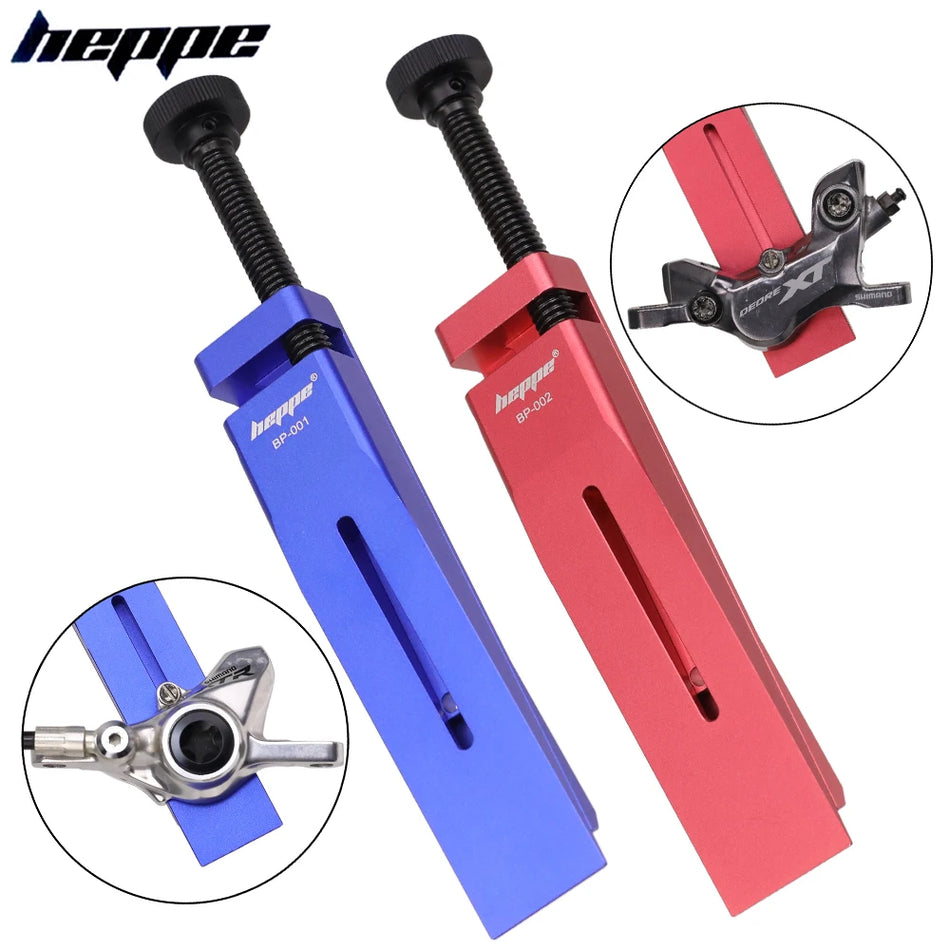 HEPPE Bicycle Caliper Piston Resetting Tool for 2/4-Piston SHIMANO/SRAM Brakes Aluminum Alloy Hydraulic Disc Brake Maintenance Kit