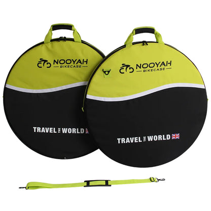 NOOYAH PR002 Bike Wheel Bag Transport Bicycle Bag for MTB Road Bike Wheel Protection 3 Layers Spare Tire Pack 2 in 1