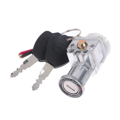 Bigger Head Type Electric Bicycle Ignition On/Off Key Switch Heavy Load E-bike Li-ion Battery Casing Lock