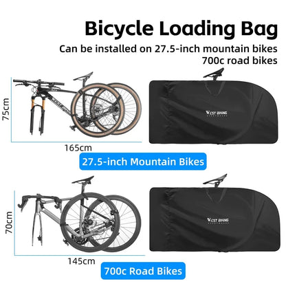 WEST BIKING Bicycle Shoulder Carrying Bag For MTB 27.5Inch Road Bike 700C