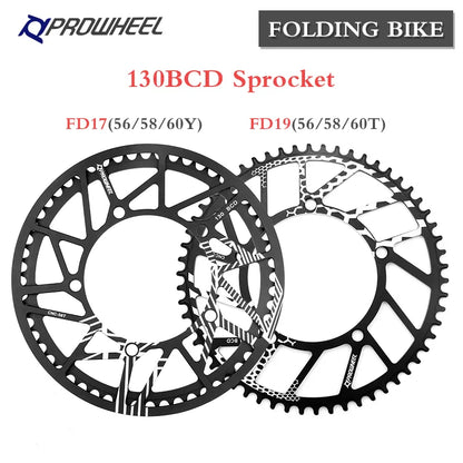 PROWHEEL 130BCD Fold Bicycle Chainrings FD17 / FD19