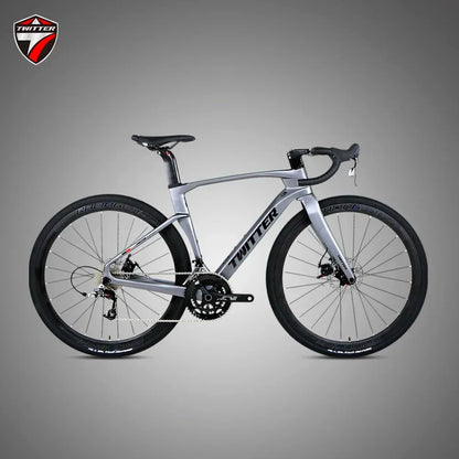 TWITTER V3 gravel bike 105/R7120-24S Fully concealed internal cable routing oil disc brakes 700*40C T900 Carbon fiber road bike