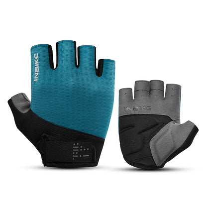 INBIKE Summer Bicycle Gloves Half Finger Shock Absorbing MTB Cycling Gloves Pad Mountain Outdoor Road Bike Gloves for Men Women