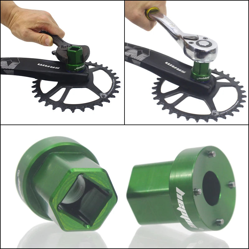 HEPPE High-Precision DUB Crank Arm Tool – SRAM DUB Crank Repair Wrench for Bolt Cover Installation & Disassembly – MTB & Road Bike Compatible