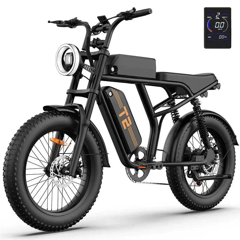 URLIFE T2 500W Fat Tire Electric Bike – 20×4" Off-Road E-Bike 48V 15.6Ah Battery
