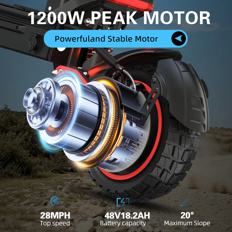 FREEBOY 1200W Electric Scooter – Dual Suspension
