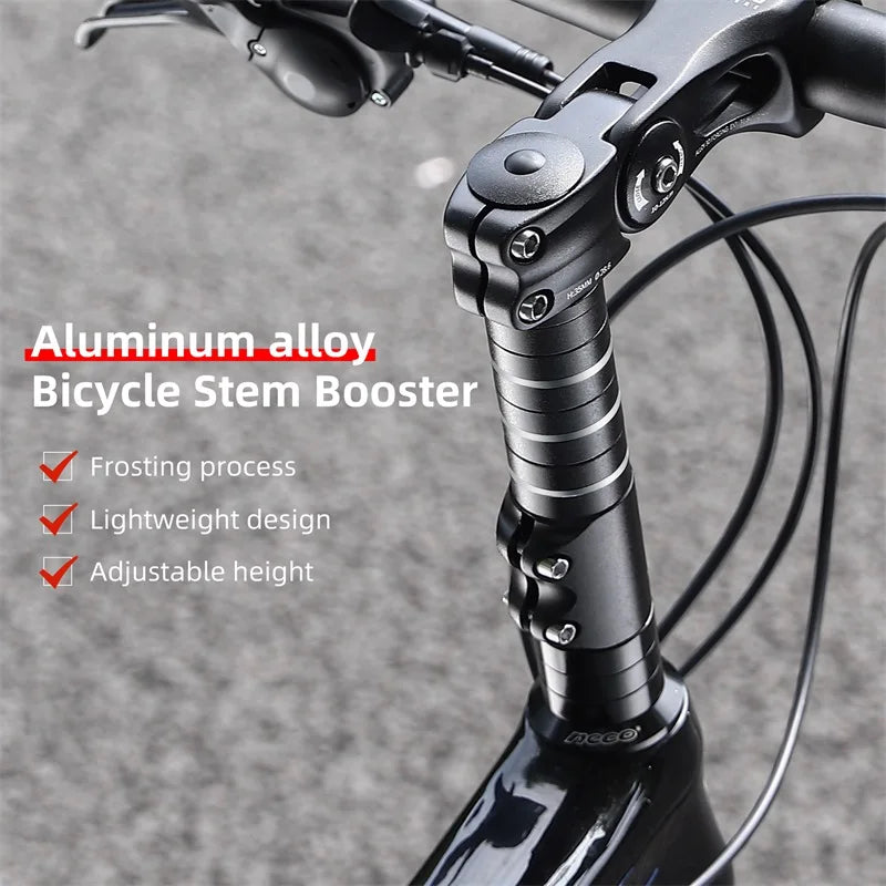 WEST BIKING WEST BIKING Bicycle Aluminum Alloy Adjustable Stem Booster 70-225mm Handlebar Rise Up