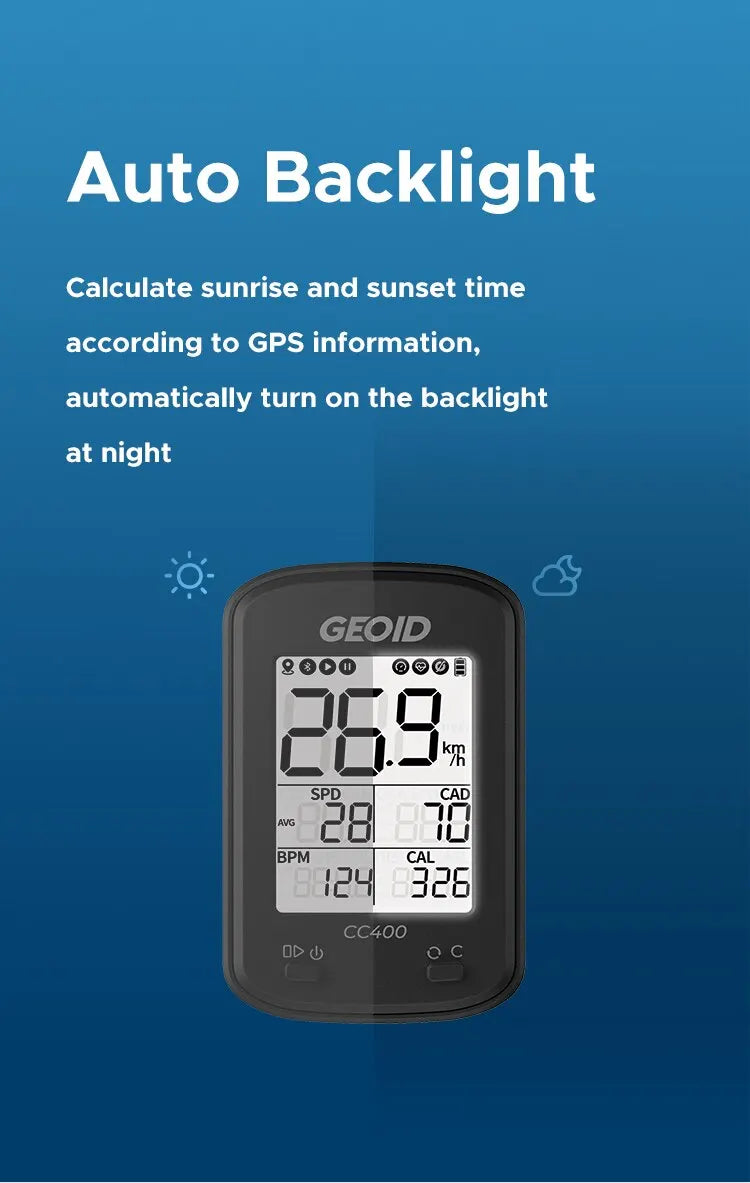 GEOID CC400 Smart GPS Bike Computer