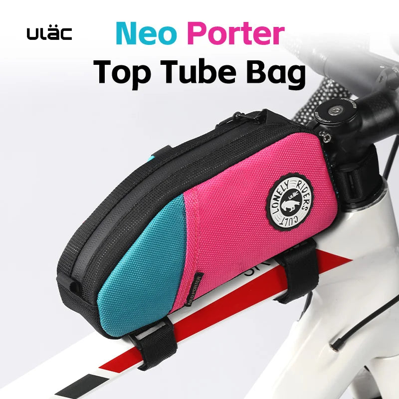 ULAC MTB Bicycle Frame Bag – Durable Top Tube Bag 1.2/1.6L Ultralight Cycling Storage