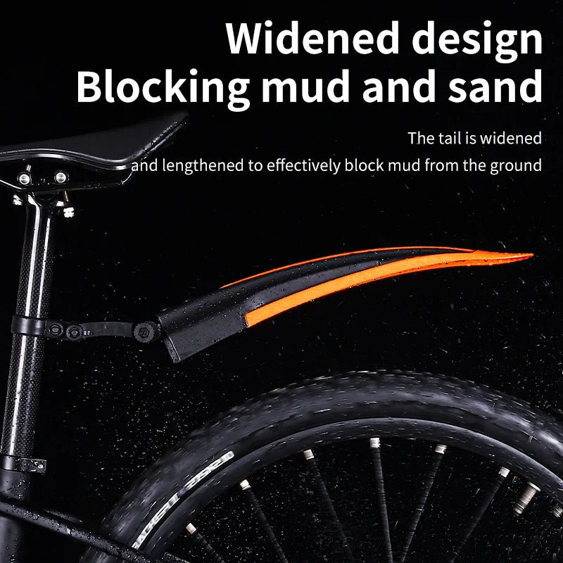 WEST BIKING Universal MTB Fender Set Bike Adjustable Mudguard Fatbike Front Mud Flaps Rear Aileron Bike Accessories