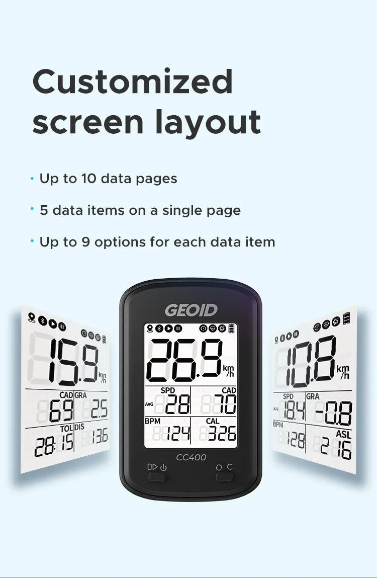 GEOID CC400 Smart GPS Bike Computer