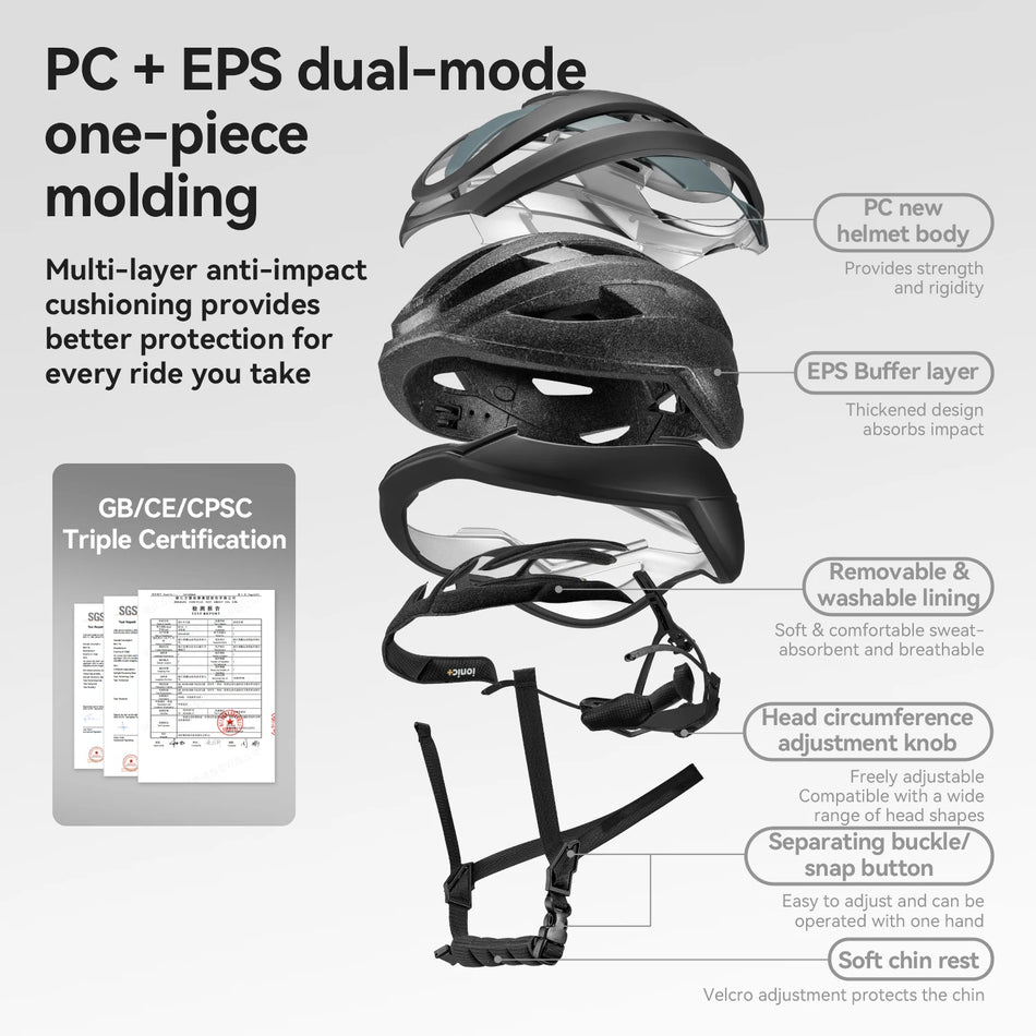 ROCKBROS Ultralight Streamline Aero Cycling Helmet – Women’s MTB & Road Bike