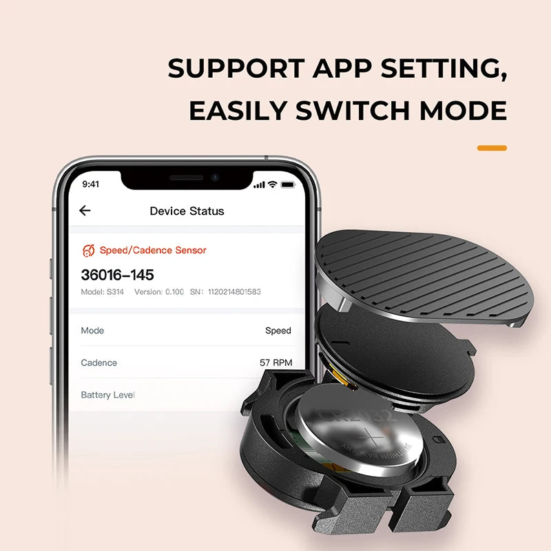Magene Speed Cadence Sensor Dual Mode Cycling Speedometer S314 Bike Computer Outdoor Road Bicycle Accessories Compatible Trannin