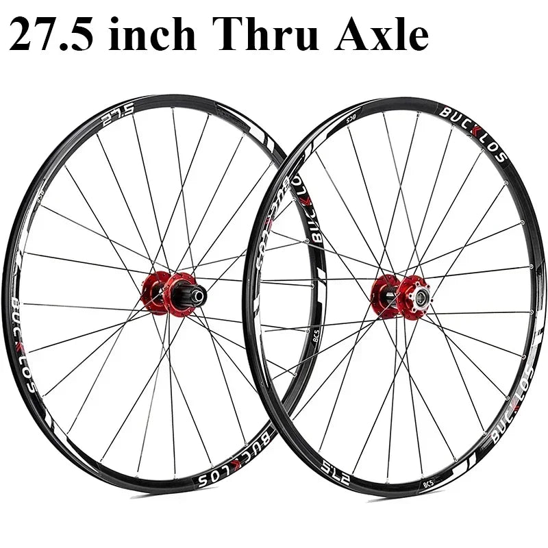 BUCKLOS Carbon MTB Wheelset – 26 / 27.5 / 29 Inch Disc Brake Wheels - 27.5 inch-TA-1 Pair - Bike Wheelset