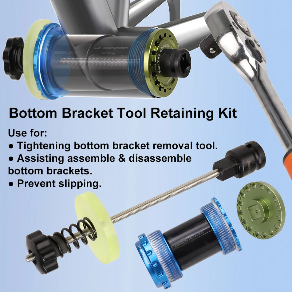 HEPPE Bottom Bracket Installation & Removal Tool Kit – BB Retaining Wrench with Anti-Slip Grip for Precise Tightening – Compatible with MTB & Road Bikes
