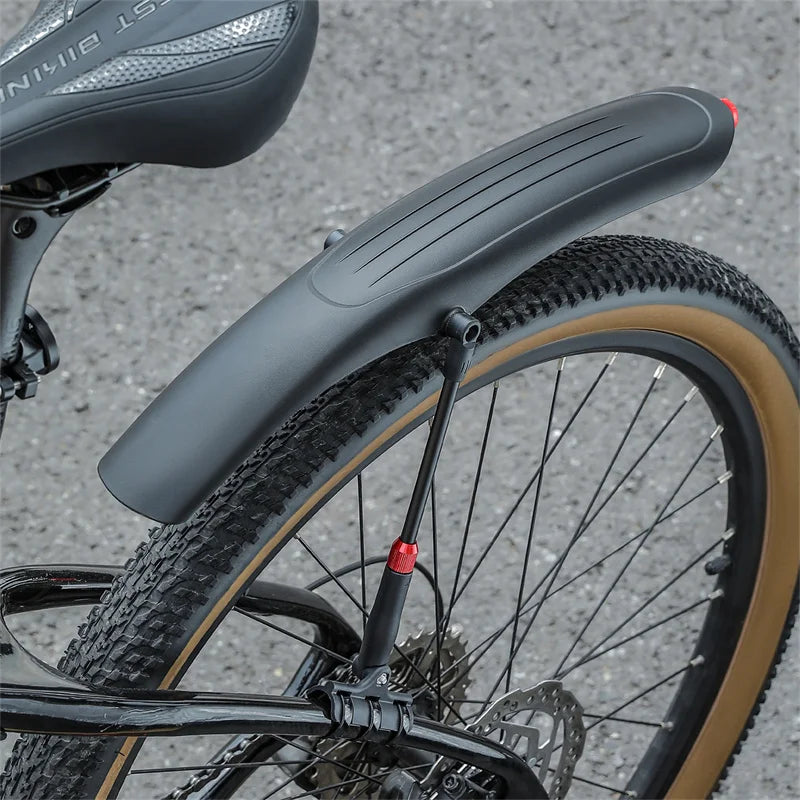 WEST BIKING Adjustable Bike Fenders – Front or Rear with Taillight, 24–29" & 700C