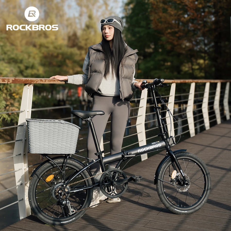 ROCKBROS SKN 20” Folding Bike – 7-Speed Disc Brake Bicycle | Velozzo