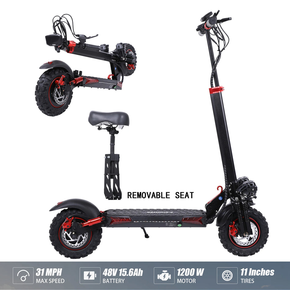 FREEBOY 1200W Electric Scooter with Seat