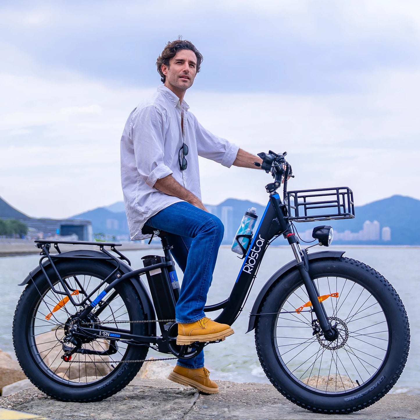 Electric Bike for Adults, 1500W 36MPH Ebike, 26'' X 4.0 Fat Tire Beach Mountain Bikes 48V 20AH BMS Battery Adult Commute Electric Bicycles Shim 7-Speed (Unfoldable)