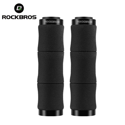 ROCKBROS Bamboo Joint Handlebar Grips EVA material and Aluminum alloy double lock ring