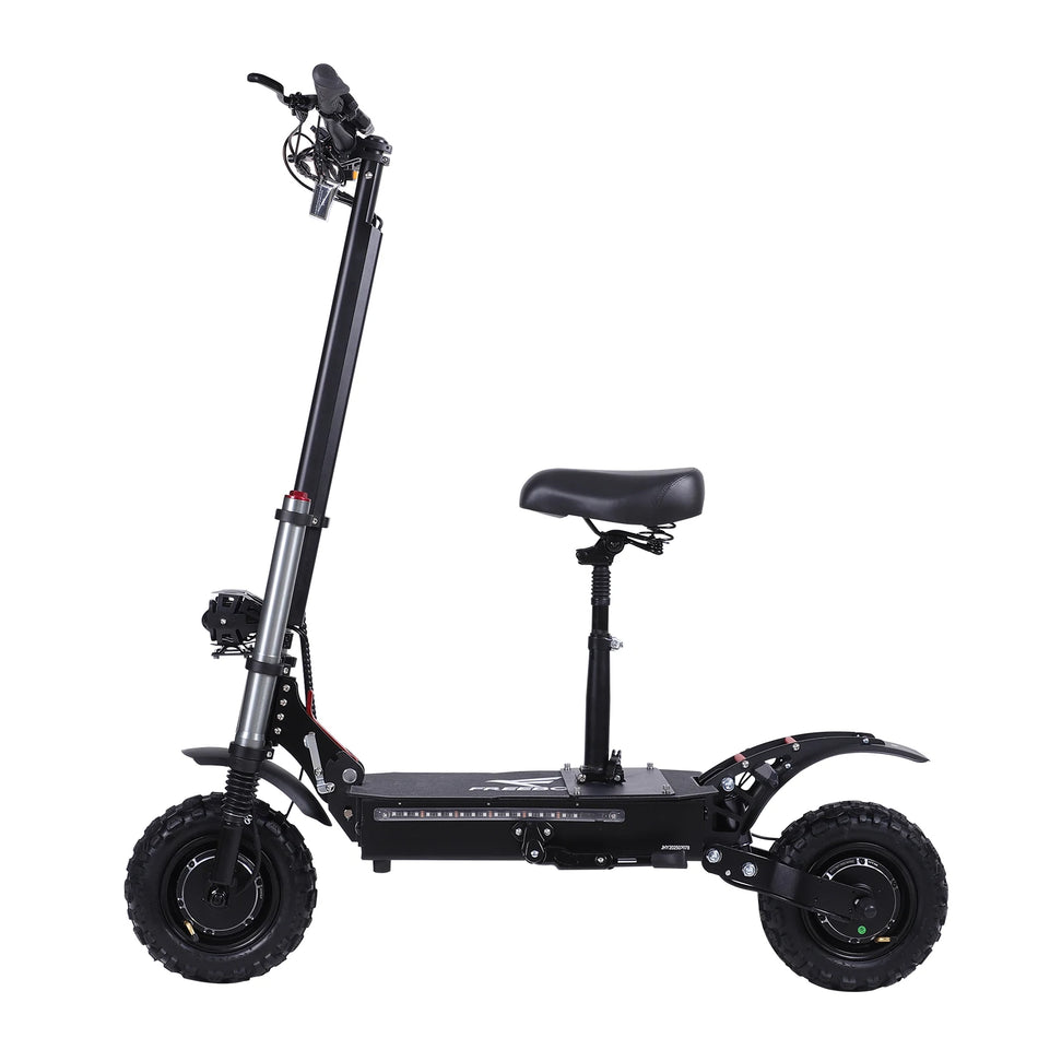 FREEBOY High Power Portable Electric Scooter 6000W 60V 38Ah Dual Motor Drive 11'' Off-Road Vacuum Tire Max Speed 80-85KMH Unisex