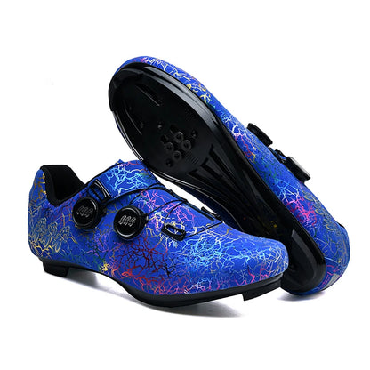 Women Cycling Shoes Road Self-Locking Bicycle Sports Shoes Men MTB Shoes SPD Flat-Bottomed Road Racing Cycling Sports Shoes