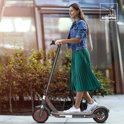 AOVOPRO ES80 Adult Electric Scooters 350W, 31km/h, Smart APP, Folding Scooter For Work, Aluminum Alloy, Long Battery Life