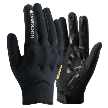 ROCKBROS Winter Gloves Touch screen Windproof Bike Cycling Gloves Full Finger Ski Non-Slip Warm Sports Motorcycle Hiking Gloves