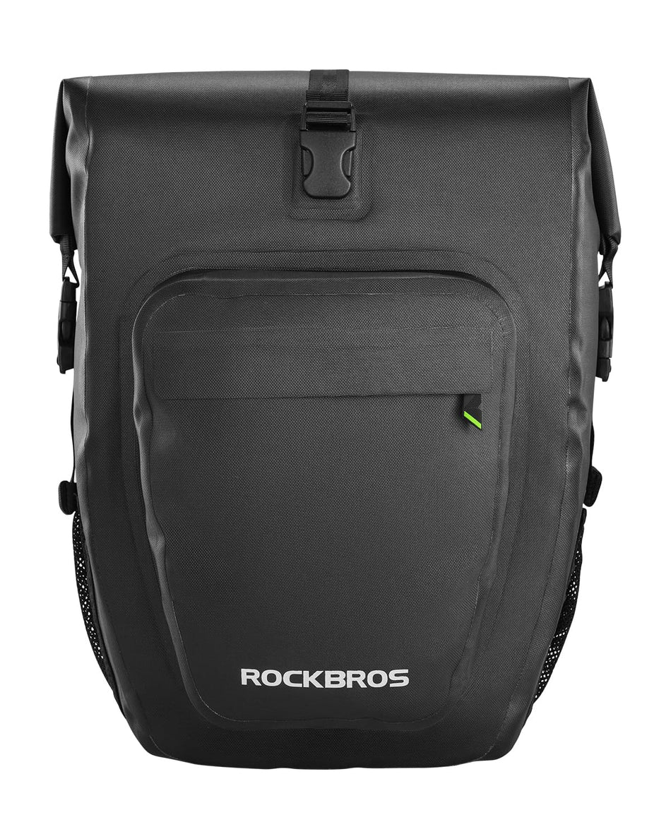 ROCKBROS 27L Waterproof Bike Pannier Bag – Large Capacity Rear Rack Storage for Commuting & Touring