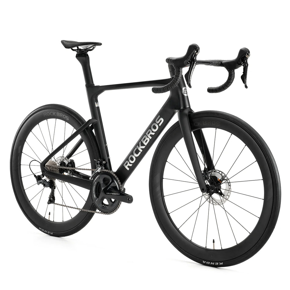 PGZ Carbon Fiber Road Bike – Lightweight Performance Road Bicycle (Black/White)